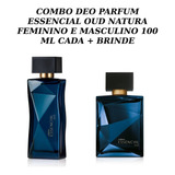 Combo 02 Perfumes Essencial Oud Fem. E Masc. Natura + Brinde
