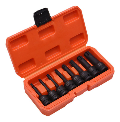 Juego Set Kit Caja De Tubos Bocallave Impacto Largos Torx En