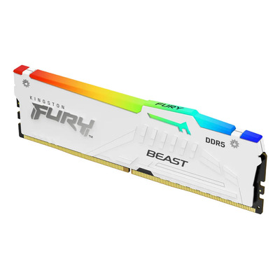Memoria Ram Ddr5 Kingston Fury Beast White Rgb 32gb 5600mt\u002Fs | Envío gratis