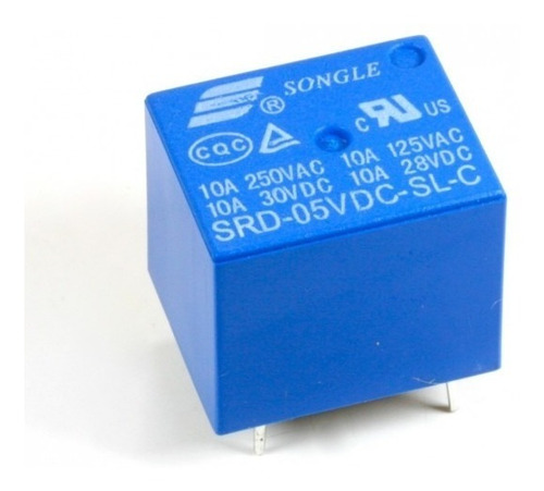 Relevador Relay Rele De 5v 10a Songle 5 Pines 5pzs Mv