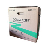 Cable De Red Utp Amp Commscope Cat 6 Cs30 305m Azul