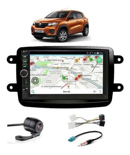 Central Multimidia Mp5 Renault Kwid 2017 A 2021 + Camera Re 