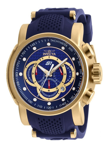 Reloj Invicta S1 Rally 19330 Azul Dorado Cronografos Casual