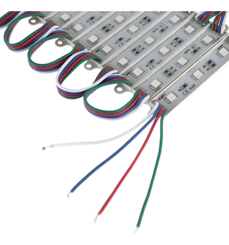 Módulo Led Rgb 5050 3 Led 7512 Ip65 Alta Potencia X 100pcs 