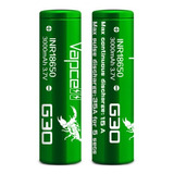 2 Baterias De Litio 18650 Vapcell G30 3000mah