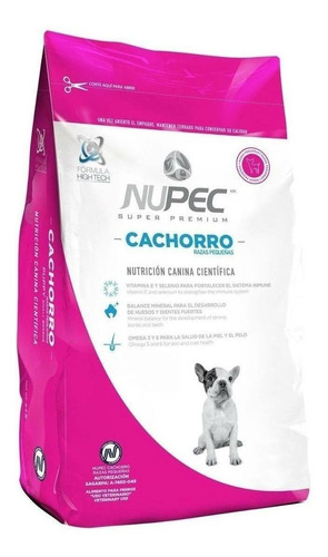 Alimento Nupec Perro Cachorro De Raza Pequeña Bolsa De 8kg.