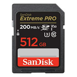 Tarjeta De Memoria Sandisk Extreme Pro 512gb - C10, U3, V30,