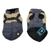 Parka Rain Para Mascotas Impermeable Azul Talla Xl