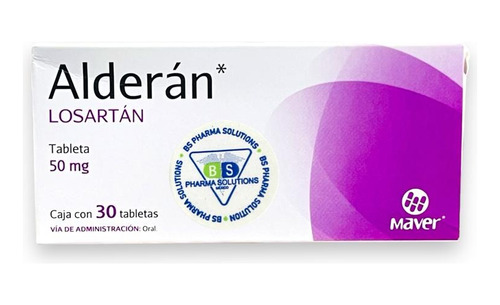 Alderán Losartán 50 Mg C/30 Tabs Maver