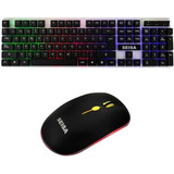 Combo Teclado Retroiluminado Gamer Alambrico Español + Mouse