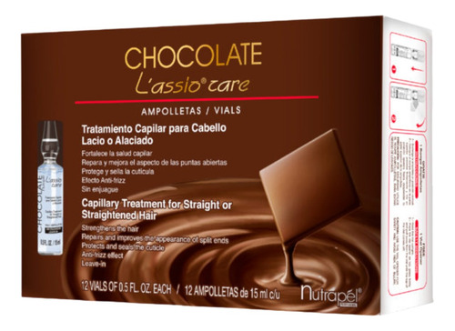 Nutrapel Chocolate Lassio Care Ampolletas 12x15ml - 1 Caja 