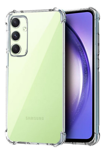 Funda Antigolpes Transparente Para Samsung  + Vidrio