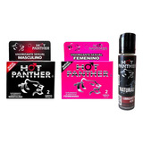 Hot Panther Hombre Mujer 4 Pastillas Vigorizantes Combo Lub