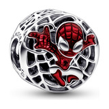 Charm Pandora Spiderman De Marvel Elevándose Por La Ciudad