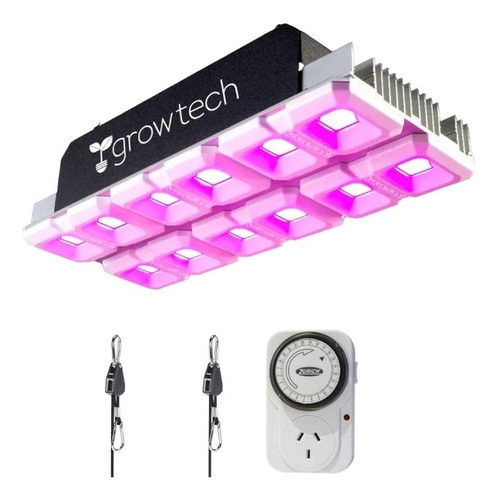 Panel Led Growtech Cultivo 600w Full Spectrum Polea Y Timer