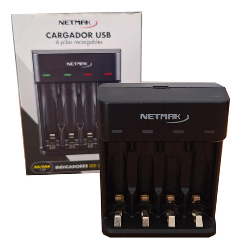 Cargador Usb De Pilas Recargables Netmark