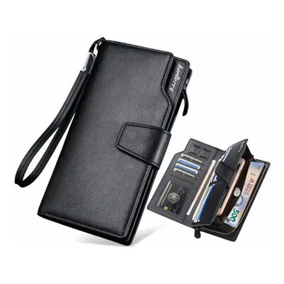 Cartera De Lujo Para Caballero Con Tarjetero Y Porta Celular