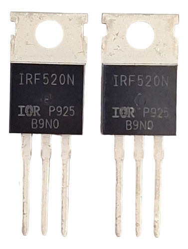 02 Transistor Mosfet Irf520 = Fqp13n10 Irf520n 100v Radio Px