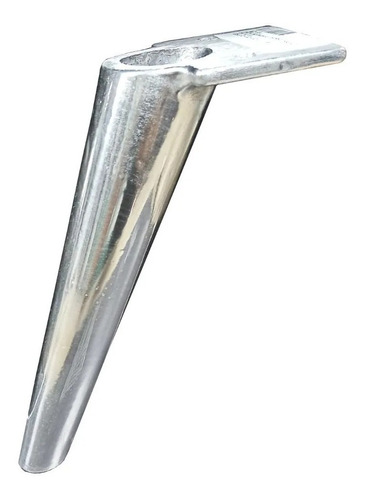 Pata Sillon Aluminio Escandinava Pulida Mesada 16cm Alt 4 Un