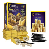 National Geographic Fools Gold Dig Kit 12 Gold Bar Dig Brick