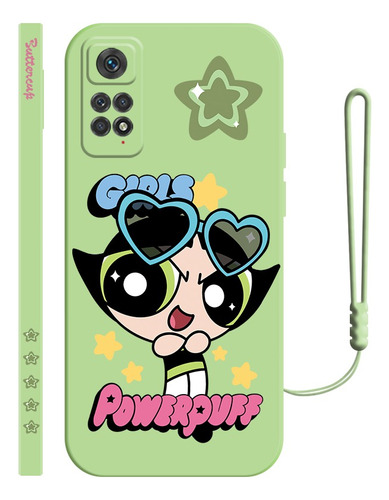 Funda De Silicona Para Xiaomi De Powerpuff Girl  + Correas