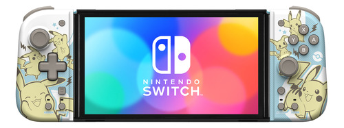 Control Nintendo Switch Split Pad Pikachu Blanco Con Azul Ho