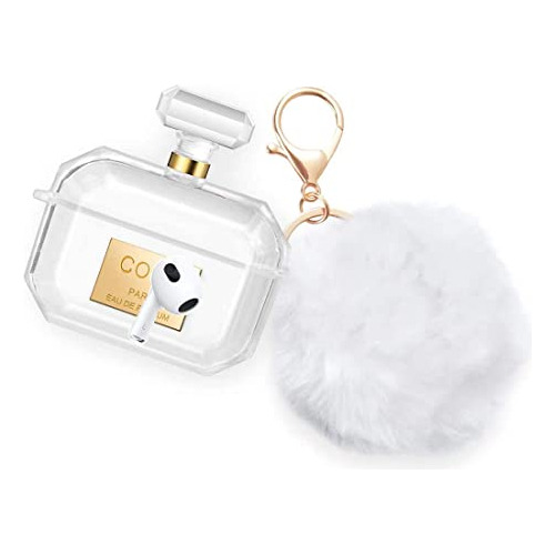 Airpod Pro Case Perfume Bottle Design With Cute Keychai...