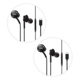 2x Audifonos Manos Libres Premium Para Samsung Akg Negro