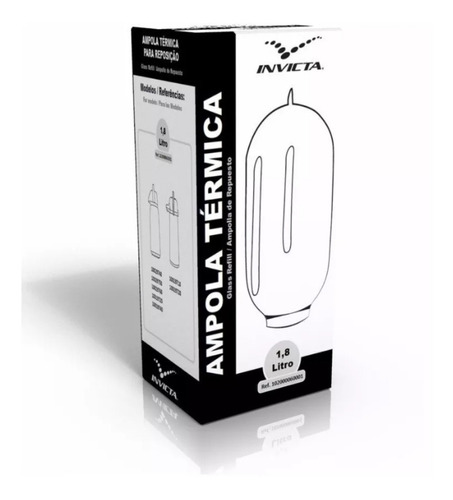 Kit 3 Ampolas 1,8lts Invicta Original Air Pot