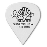 Púas De Guitarra Dunlop Tortex Sharp 1.50mm Blanco 72 Unidad