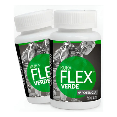 Kuka Flex Verde Suplemento Glucosamina 2 Envases Con 30 Tabs Sin Sabor | Envío gratis