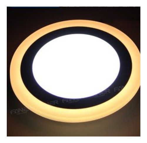 Pack 2 Foco Panel Led Sobrepuesto Bicolor 6w+3w