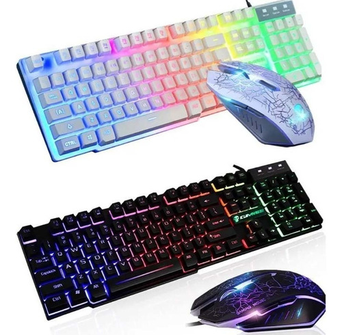 Perfect Kit De Mouse De Teclado Led /teclado Mecânico Para