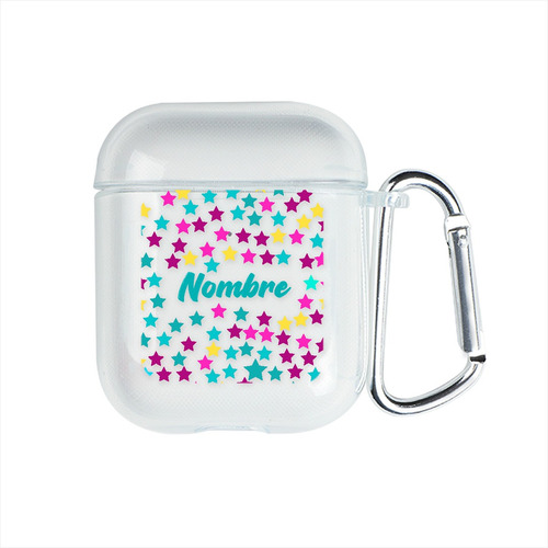 Funda Para AirPods Personalizada Estrella Colores Con Nombre