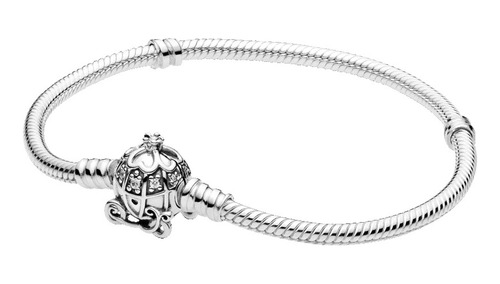 Pulsera Carroza Calabaza De Cenicienta Plata 925 +caja +paño