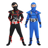 Niños Ninja Cosplay Traje Samurai Ninja Muscle Suit