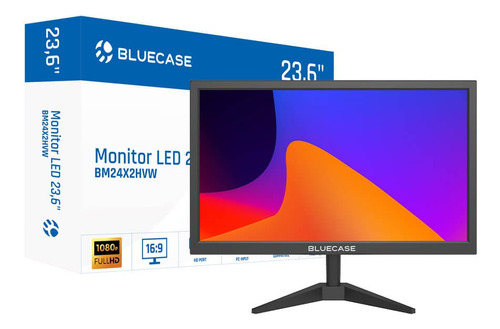 Monitor 23'6 Led Full Hd Hdmi Bluecase Bm24x2hvw Cor Preto