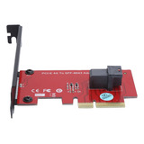 Adaptador Pcie 4x Para Convertidor De Tarjetas Sff-8643 A Pc