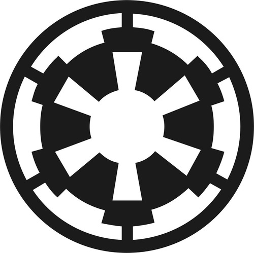 Vinilo Star Wars Simbolo Logo Calco Imperio 10 Cm X 2 Unid.