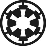 Vinilo Star Wars Simbolo Logo Calco Imperio 10 Cm X 2 Unid.