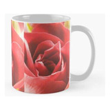 Taza Amor Y Romance, Pétalos De Rosas Rojas Calidad Premium