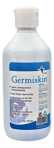 Jabon Anti Bacterial Para Manos Y Cuerpo 250ml Germiskin