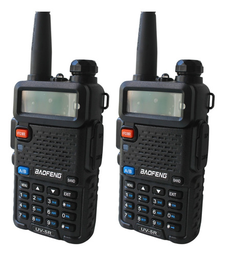 2x Rádios Comunicadores Baofeng Uv5r Uhf/vhf Walk Talk