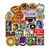 Santa Cruz Hiphop Skate 50 Calcomanias Stickers Contra Agua