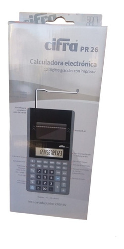 Calculadora Impresora Cifra Pr 26 C/transformador 12digitos