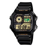 Reloj Casio Ae-1200wh-1b Hombre Illuminator Envio Gratis