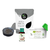 Kit Skincare Detox - Argila Preta E Sabonete + Creme Facial