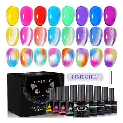 Esmalte Uñas Geles Semipermanente Efecto Ojo Gato Cristal 3d | MercadoLibre