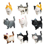 Encantadoras Figuras De Pvc Gatos Escultura Gatito Muñecas