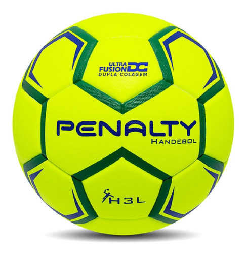 Balon De Handball Penalty Ultra Fusion H3l Verde/amarillo